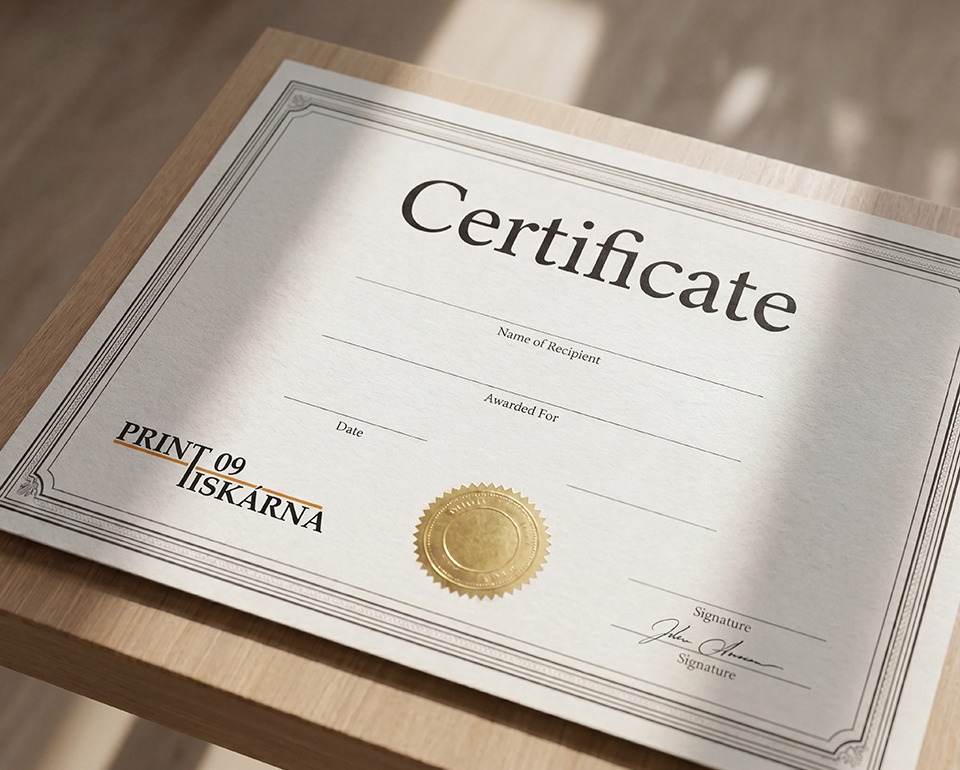 Diplomy, certifikáty, osvědčení